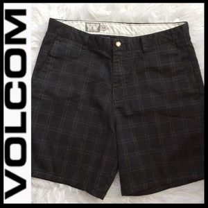 Volcom Plaid Frickin Chino Shorts